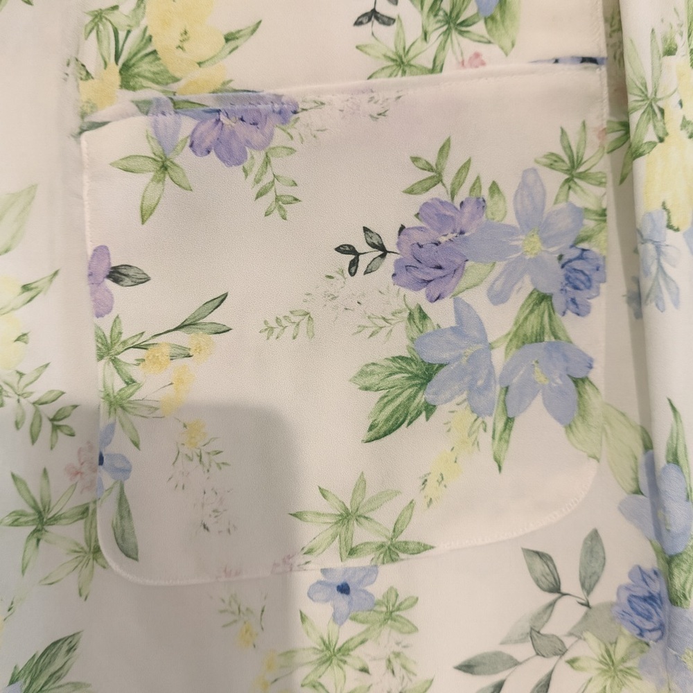 The Kooples Lightweight Flowy Floral High Waist Pants Medium NWT - Picture 4 of 5